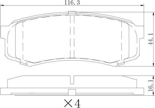Remy RAP1508 - Гальмівні колодки, дискові гальма autozip.com.ua