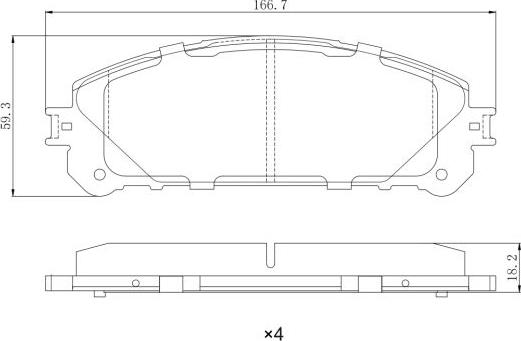 Remy RAP1646 - Гальмівні колодки, дискові гальма autozip.com.ua