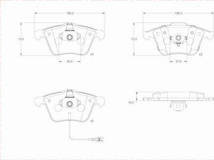 Remy RAP1070 - Гальмівні колодки, дискові гальма autozip.com.ua