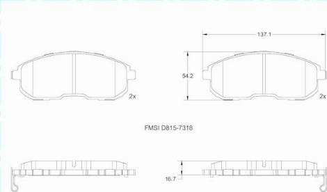 Remy RAP1156 - Гальмівні колодки, дискові гальма autozip.com.ua