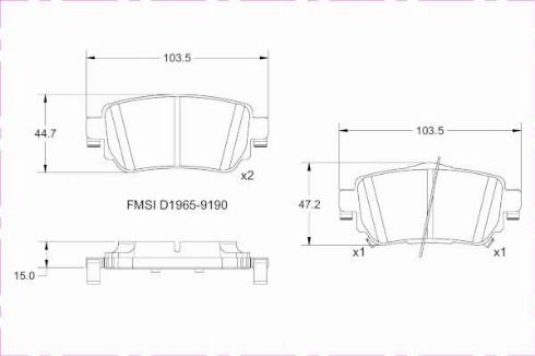 Remy RAP1161 - Гальмівні колодки, дискові гальма autozip.com.ua