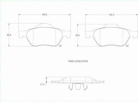 Remy RAP1350 - Гальмівні колодки, дискові гальма autozip.com.ua