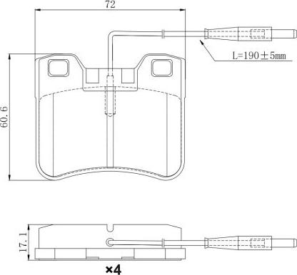 Remy RAP1264 - Гальмівні колодки, дискові гальма autozip.com.ua