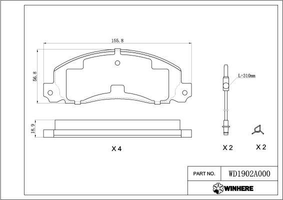 Remy RAP1236 - Гальмівні колодки, дискові гальма autozip.com.ua