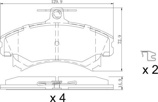Remy RAP2096 - Гальмівні колодки, дискові гальма autozip.com.ua