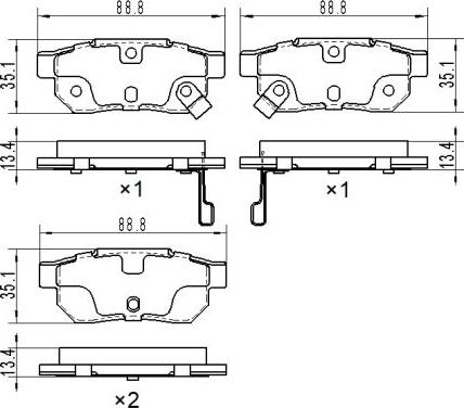 Remy RAP2157 - Гальмівні колодки, дискові гальма autozip.com.ua