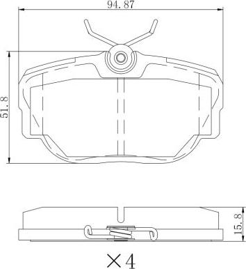 Remy RAP2165 - Гальмівні колодки, дискові гальма autozip.com.ua