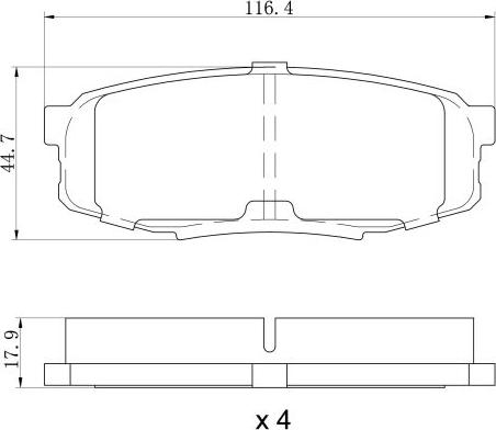 Remy RAP2294 - Гальмівні колодки, дискові гальма autozip.com.ua