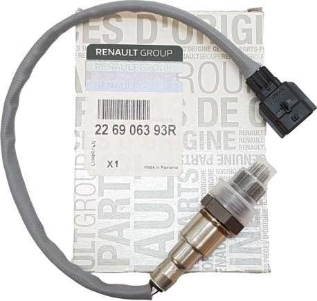 RENAULT 22 69 063 93R - Лямбда-зонд, датчик кисню autozip.com.ua