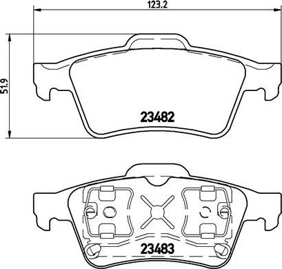 RENAULT 7701207996 - Гальмівні колодки, дискові гальма autozip.com.ua