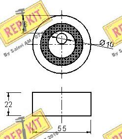 REPKIT RKT1604 - Натяжна ролик, ремінь ГРМ autozip.com.ua