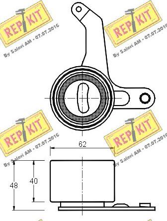 REPKIT RKT1683 - Натяжна ролик, ремінь ГРМ autozip.com.ua