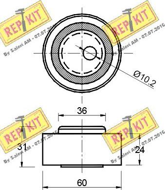 REPKIT RKT1148 - Натяжна ролик, ремінь ГРМ autozip.com.ua