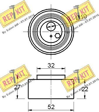 REPKIT RKT1316 - Натяжна ролик, ремінь ГРМ autozip.com.ua