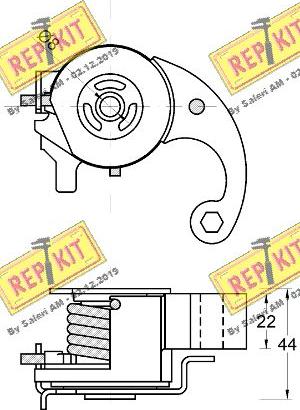 REPKIT RKT3832 - Натягувач, зубчастий ремінь autozip.com.ua