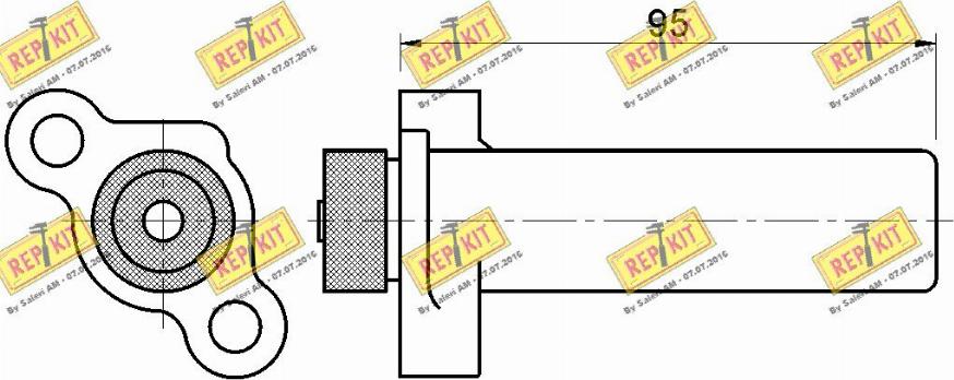 REPKIT RKT3285 - Успокоитель, зубчастий ремінь autozip.com.ua