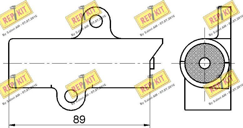 REPKIT RKT3272 - Успокоитель, зубчастий ремінь autozip.com.ua