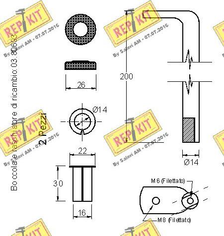 REPKIT RKT2408/200 - Натягувач ременя, клинові зуб. autozip.com.ua