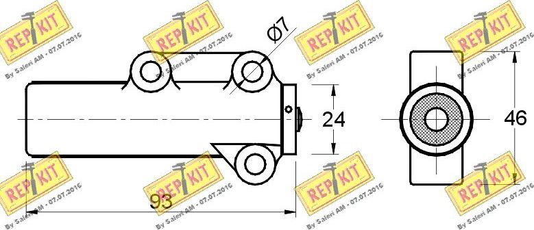 REPKIT RKT2126 - Успокоитель, зубчастий ремінь autozip.com.ua