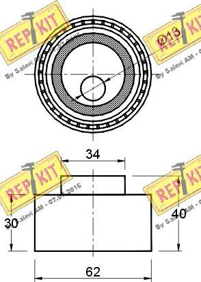 REPKIT RKT2744 - Натяжна ролик, ремінь ГРМ autozip.com.ua