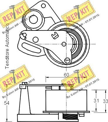 REPKIT RKT2773 - Натяжна ролик, ремінь ГРМ autozip.com.ua