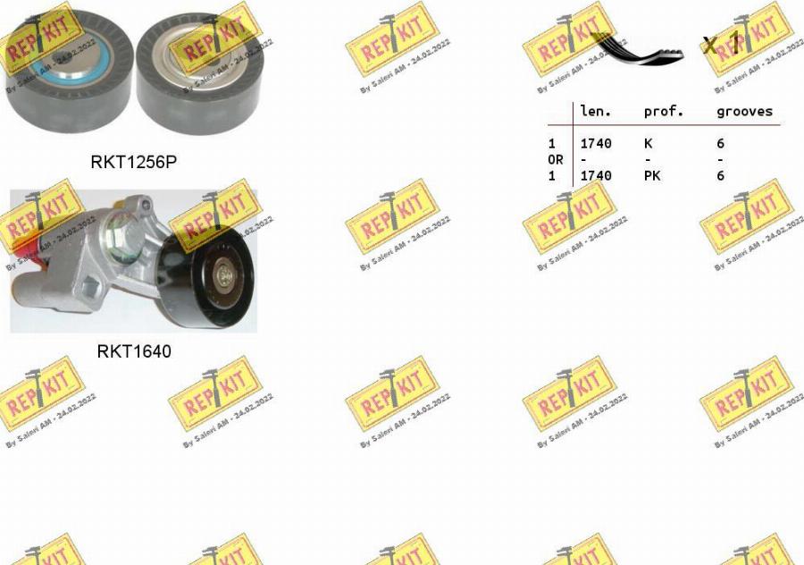 REPKIT RKTA0090 - Поликлиновий ремінний комплект autozip.com.ua