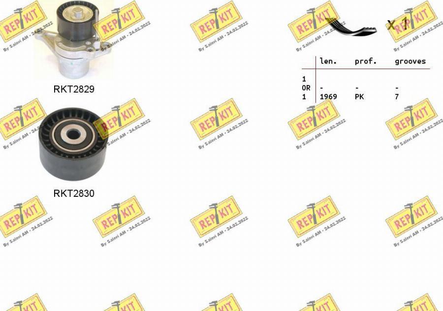 REPKIT RKTA0136 - Поликлиновий ремінний комплект autozip.com.ua