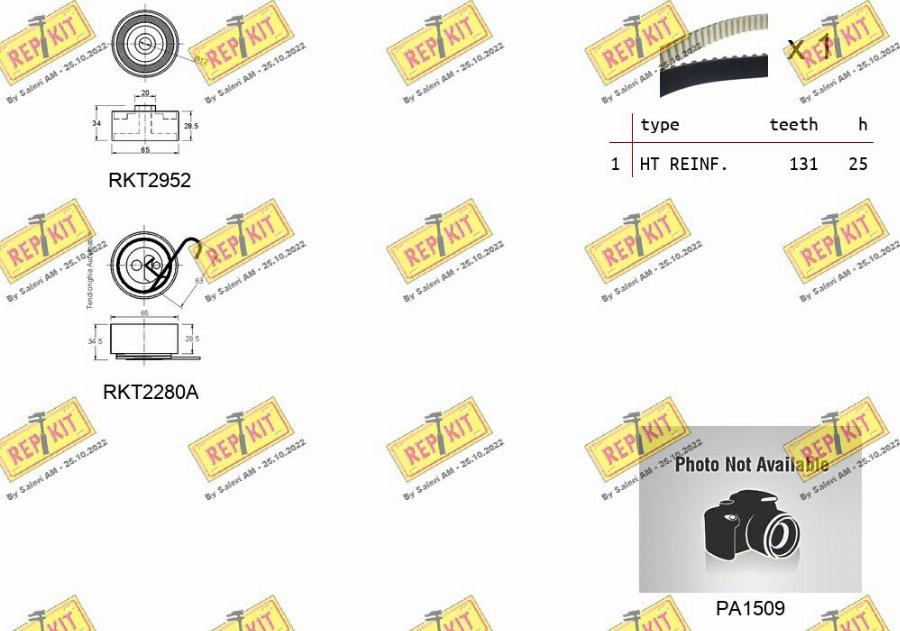 REPKIT RKTK0868APA - Водяний насос + комплект зубчатого ременя autozip.com.ua