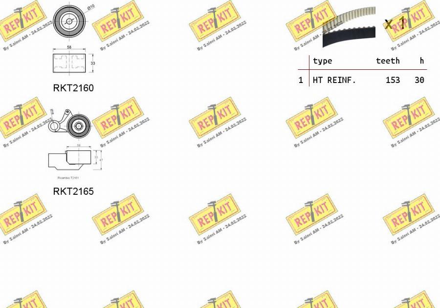 REPKIT RKTK1081 - Комплект ременя ГРМ autozip.com.ua