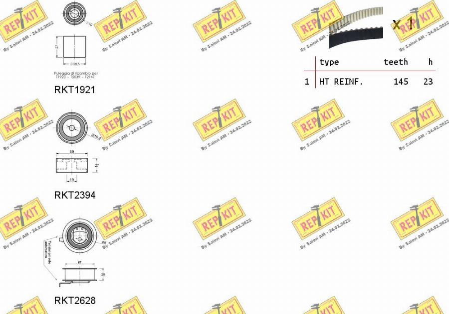 REPKIT RKTK1102 - Комплект ременя ГРМ autozip.com.ua