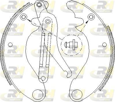 Roadhouse 4505.00 - Гальмівні колодки autozip.com.ua