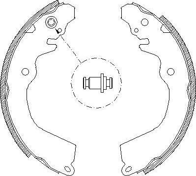 Alpha Brakes HST-MS-050 - Комплект гальм, барабанний механізм autozip.com.ua