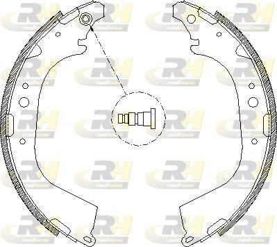 Roadhouse 4650.01 - Гальмівні колодки autozip.com.ua