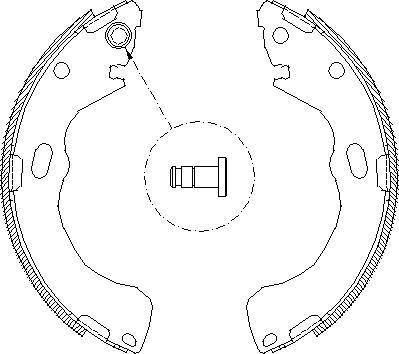 Alpha Brakes HST-MZ-043 - Комплект гальм, барабанний механізм autozip.com.ua