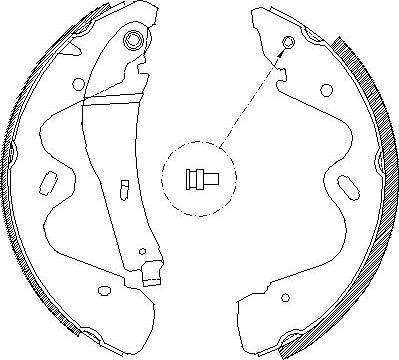 Alpha Brakes HST-NS-054 - Комплект гальм, барабанний механізм autozip.com.ua