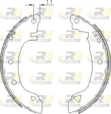 Roadhouse 4182.00 - Гальмівні колодки autozip.com.ua