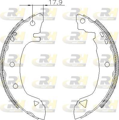 Roadhouse 4182.01 - Гальмівні колодки autozip.com.ua