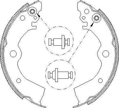 Alpha Brakes HST-NS-042 - Комплект гальм, барабанний механізм autozip.com.ua