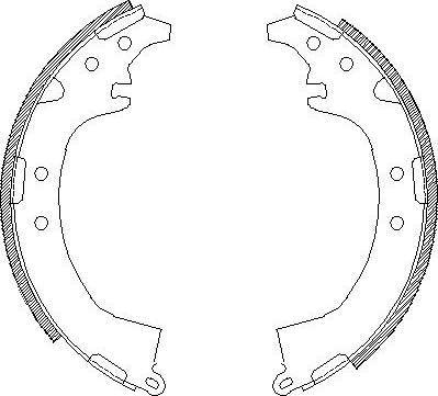 Alpha Brakes HST-TY-040 - Комплект гальм, барабанний механізм autozip.com.ua