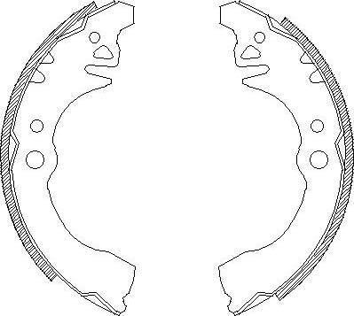 Alpha Brakes HST-DA-011 - Комплект гальм, барабанний механізм autozip.com.ua