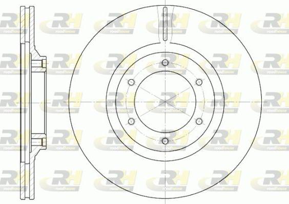 Roadhouse 6434.10 - Гальмівний диск autozip.com.ua