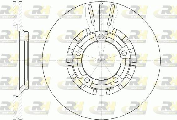 Roadhouse 6437.10 - Гальмівний диск autozip.com.ua