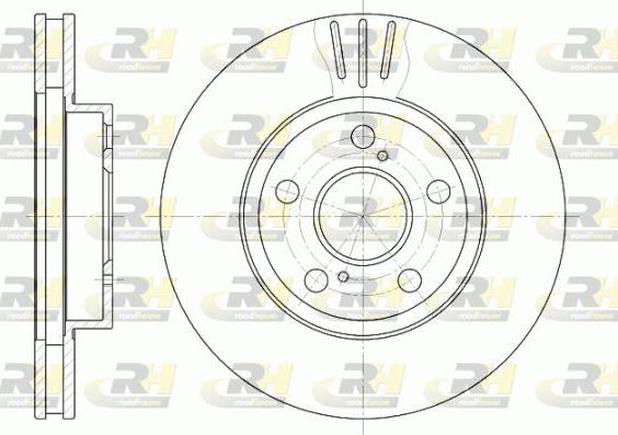 Roadhouse 6540.10 - Гальмівний диск autozip.com.ua