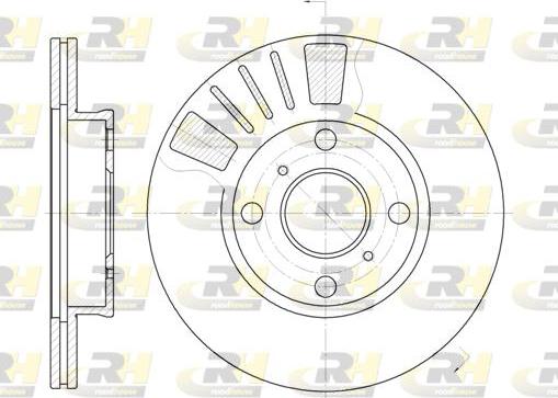 Roadhouse 6569.10 - Гальмівний диск autozip.com.ua