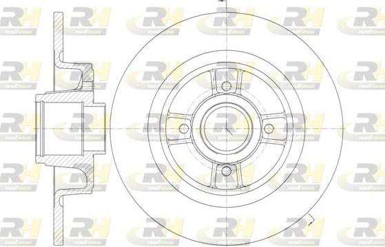 Roadhouse 6698.00 - Гальмівний диск autozip.com.ua