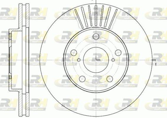 Roadhouse 6640.10 - Гальмівний диск autozip.com.ua