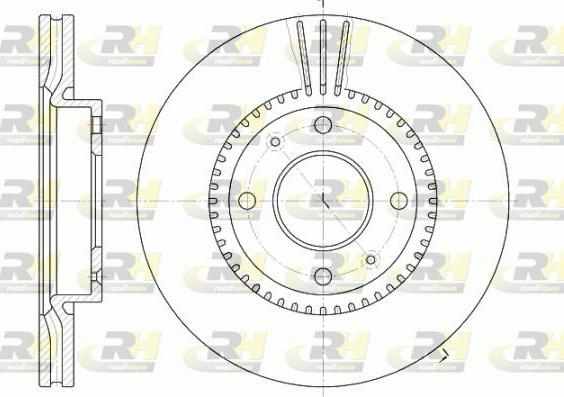 Roadhouse 6668.10 - Гальмівний диск autozip.com.ua