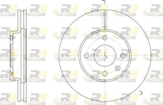 Roadhouse 61456.10 - Гальмівний диск autozip.com.ua