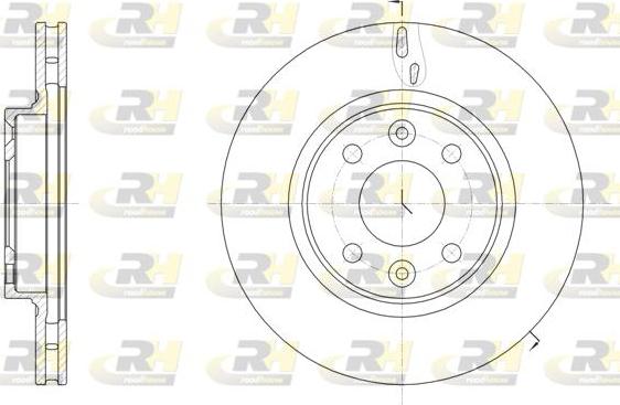 Roadhouse 61535.10 - Гальмівний диск autozip.com.ua