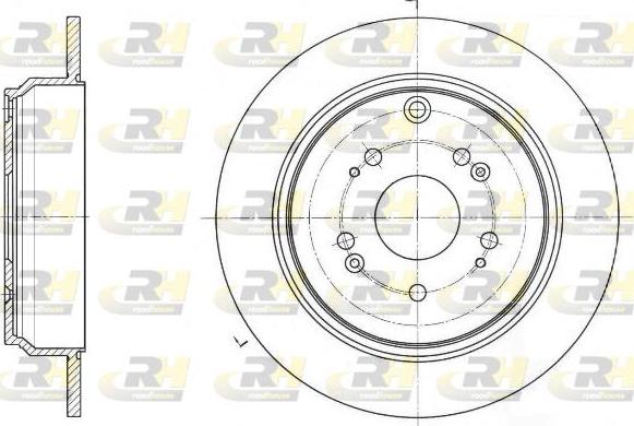 Parts-Mall PRJ-023 - Гальмівний диск autozip.com.ua